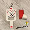 Hockey Inhaler Holder Key Fob view 2