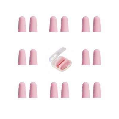 20 Pairs Pink Reusable Ear Plugs, 32dB NRR Noise Reduction, Washable Slow-Rebound Foam Earplugs for Sleeping, Snoring, Work, Concerts, Travel