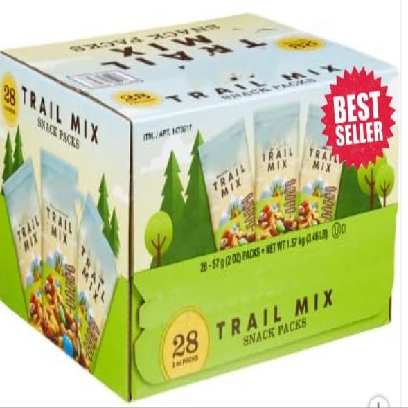 KS Trail Mix Snack Packs, 2 oz, 28-count