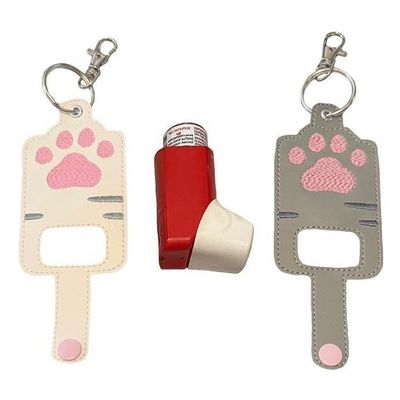 Kitty Paw Inhaler Holder Key Fob
