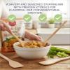 Stuffing Mix Stuffing Veg Seasoned 5.5 oz Bundle with Beige Wood Spoons for Easy Mixing and Serving Gift Set (2 Items) view 3