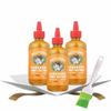 3x Sauce Habanero Honey Mustard 12 oz Bundle with Silicone Basting Brush Sweet and Spicy Condiments Blend of Mustard, Honey, and Habanero Peppers for Flavorful Meals Gift Set (4 Items) view 1