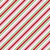 Classic Thick Red and White Stripe Christmas Wrapping Paper, Traditional Xmas Gift Wrap, Conventional Holiday Theme view 2