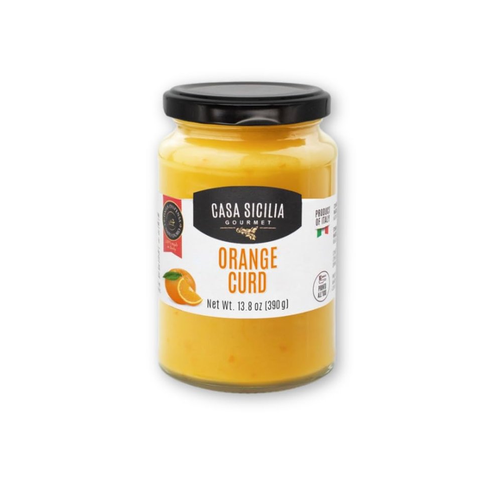 CASA SICILIA ORANGE CURD, 13.8 oz (390g), Product of Sicily, Italy (Pack of 1)