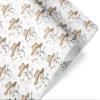 Chill Snowman Christmas Wrapping Paper, Coastal Ocean Xmas Gift Wrap, Beach Holiday Theme view 1