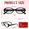 Klfoho Retro Oval Blue Light Blocking Glasses for Women Men Vintage 90s Small Frame Fashion Computer/TV Glasses, Anti Eyestrain view 2