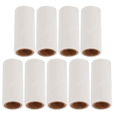 Hemobllo 9pcs Lint Roller Refills Extra Sticky Adhesive Paper for Pet Hair Removal Each Portable Mini Replacement for Clothes Bags Dust and Fuzz Total