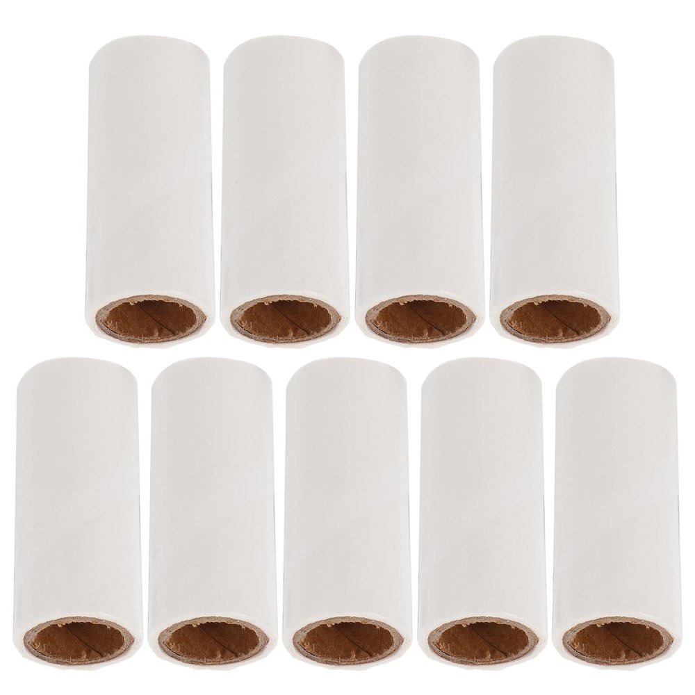 Hemobllo 9pcs Lint Roller Refills Extra Sticky Adhesive Paper for Pet Hair Removal Each Portable Mini Replacement for Clothes Bags Dust and Fuzz Total