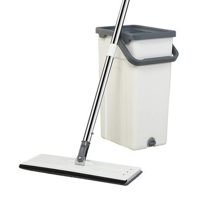 JSEIAJB Flat Mop, Self Cleaning and Squeeze Drying 360 Rotating, Flexible Access to Tight Places