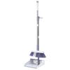 JSEIAJB White and Folding Standing Broom Dustpan Set for Home Use with Hanging Teeth Sweeping Rotating view 3