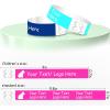 100pcs Custom Printed Wristbands - Personalized Paper Arm Bands for Events, Parties & Business Logos view 3