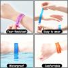 100pcs Custom Printed Wristbands - Personalized Paper Arm Bands for Events, Parties & Business Logos view 4
