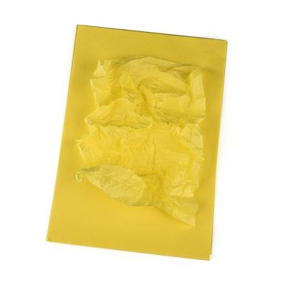 100 Sheets Acid Free Archival Tissue Paper No Acid Paper Unbuffered Interleaving Color Tissue Papers Bulk for Storing Clothes Textiles Jewelries Present Wrap(Yellow,21 * 30CM)