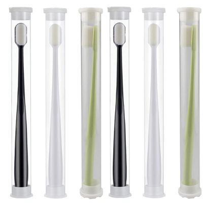 Hemobllo 6pcs Micro Nano Manual Toothbrushes Ultra-fine Soft Bristles for Pregnant Women Comfortable Grip Portable Oral Care for Sensitive Gums and Deep Cleaning