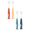 Ipetboom 4pcs Toothbrushes Soft Bristles Ergonomic Design for Ages Manual Dental Care Tool with Adorable Cartoon Colors for Teeth Cleaning view 1