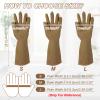 uxcell Rubber Cleaning Gloves, Reusable Household Dishwashing Long Rubber Gloves with Non-slip Grip for Washing Dishes Kitchen and Bathroom Cleaning, Large, Light Green view 4