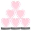 Heyigrow 40 Pcs Heart Shaped Dinner Paper Plates, 9 Inch Disposable Kitchen Supplies Decorative Daily Set for Wedding Birthday Party (Pink) view 1