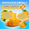 2 Pack Vegan Omega-3 Gummies - 1600mg with 600mg EPA & 400mg DHA. High Absorption Formula. Delicious Orange Flavor - 120 Gummies view 3