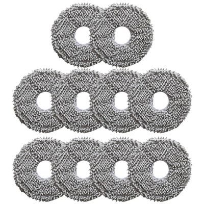10/4Pcs Vacuum Cleaner Accessories Mop Cloth For Conga 13090 Spin Revol Home Robot Vacuum Mop Replacement Mop Cloth Rag Cleaning(10 PACK)