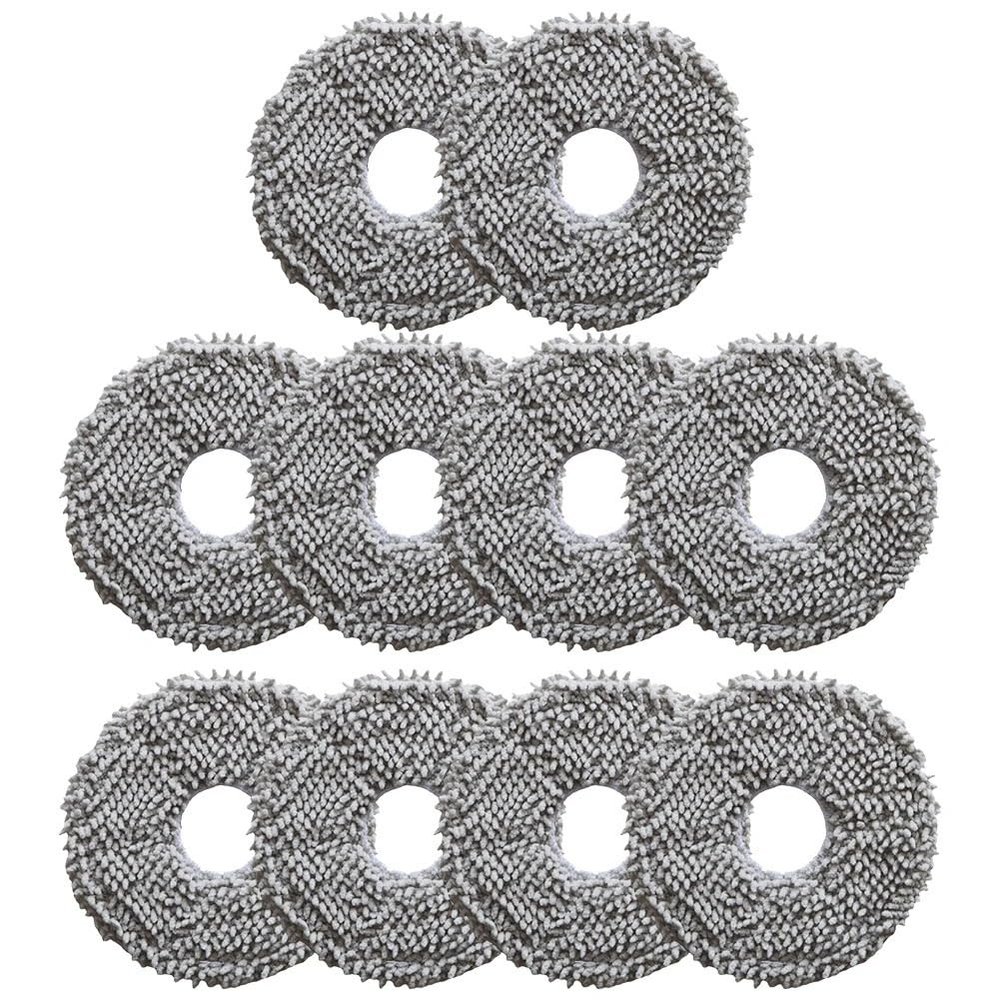 10/4Pcs Vacuum Cleaner Accessories Mop Cloth For Conga 13090 Spin Revol Home Robot Vacuum Mop Replacement Mop Cloth Rag Cleaning(10 PACK)