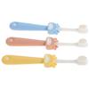 HOOTNEE 3pcs Soft Bristle Toothbrush with Nonslip Handle Fine Bristle Deep Cleaning for Sensitive Gums Cartoon Design S Travel Toothbrushes for Home School Camping view 1