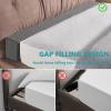 Headboard Gap Filler Mattress Gap, Double Single Bed Extender Headboard Cushion Closed Space Between Headboard and Wall with Removable Cover(90x10x5cm/35x4x view 2