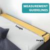 Headboard Gap Filler Mattress Gap, Double Single Bed Extender Headboard Cushion Closed Space Between Headboard and Wall with Removable Cover(90x10x5cm/35x4x view 3