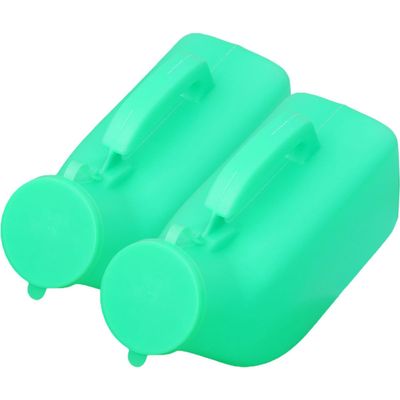 HONMEET 2Pcs Reusable Portable Urine Bottles for Men Household Containers with Lid Spill-Resistant Design for Travel Hospital and Home Use Random Color
