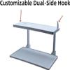 Bedside Shelf with Removable Hooks for ResMed AirSense 11, 10, AirCurve 10 - Double Layer Organizer for CPAP - Saves Nightstand Space & Protects from Dust (Gray) view 3