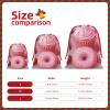 Christmas Drawstring Gift Bags Assorted Sizes Xmas Wrapping Bag Pink Donut and Cupcake Gift Bags Holiday Gifts Wrap Packing Pouches Favors Bag for Christmas Candy Goodie Holiday Party Favors Medium view 2