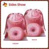 Christmas Drawstring Gift Bags Assorted Sizes Xmas Wrapping Bag Pink Donut and Cupcake Gift Bags Holiday Gifts Wrap Packing Pouches Favors Bag for Christmas Candy Goodie Holiday Party Favors Medium view 4
