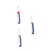 Beaupretty 3pcs Cartoon Manual Toothbrushes with Soft Bristles for Ages Ergonomic Handle Design Mixed Colors Blue Yellow Red Gentle Gum Protection view 1