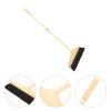 Broom and Dustpan Set Wooden Broom Soft Hair Bristle Floor Heavy Duty Household view 2