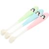Hemobllo 3Pcs Toothbrush Soft Bristle Cartoon Panda Silicone Handle Toothbrushes Ergonomic Grip for Comfortable Cleaning Safe Oral Care Random Color view 1