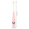 Hemobllo 3Pcs Toothbrush Soft Bristle Cartoon Panda Silicone Handle Toothbrushes Ergonomic Grip for Comfortable Cleaning Safe Oral Care Random Color view 2