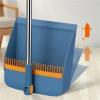 Broom and Dustpan Set Broom Set Household Dustpan Brush Head Sweeping Individual Sweep Foldable Garbage(Rotating Blue) view 3