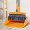 Broom and Dustpan Set Broom Set Household Dustpan Brush Head Sweeping Individual Sweep Foldable Garbage(Rotating Blue) view 4