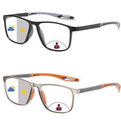JOON-joon Bifocal Reading Glasses for Men Women 2 Pairs TR90 Sports Style Comfortable and Flexible Readers for men+2.0(Black&Yellow)