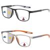 JOON-joon Bifocal Reading Glasses for Men Women 2 Pairs TR90 Sports Style Comfortable and Flexible Readers for men+2.0(Black&Yellow) view 1