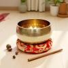 byepica 7 Pcs Silk Cotton Singing Bowl Cushion Set, Handcrafted Meditation Bowls, Yoga Sound Bowls, Various Sizes & Colors view 4