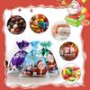 Asendeavor Santa's Candy Gift Bags, Christmas Cheer Drawstring Gift Bags, Reusable Xmas Wrapping Bags with Greeting Cards for Holiday Party Presents, Easy Holiday Gift (30PCS-A) view 2