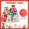 Asendeavor Santa's Candy Gift Bags, Christmas Cheer Drawstring Gift Bags, Reusable Xmas Wrapping Bags with Greeting Cards for Holiday Party Presents, Easy Holiday Gift (30PCS-A) view 3