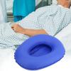 Cufaee Inflatable Bedpan, Washable Portable Air Inflation Blue Bed Pan, Medical Inflatable Bed Pan Anti Bedsore Toilet Urinal view 4