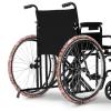Vanideaoty Pink Rose Wheelchair Wheel Covers Set of 2 Pink Love Heart Wheelchair Accessories Dustproof for Vacation Portable view 1