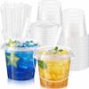 50 Sets 24 oz Clear Plastic Drink Buckets with Lids, Straws and Handles, PP Disposable Cups for Smoothies, Ice Cream, Outdoor Travel, Beach, Pool and Party Supplies view 1