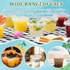 50 Sets 24 oz Clear Plastic Drink Buckets with Lids, Straws and Handles, PP Disposable Cups for Smoothies, Ice Cream, Outdoor Travel, Beach, Pool and Party Supplies view 4
