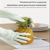 XUNPENG High elasticity Kitchen Gloves, Household Gloves for Kitchen Dishwashing Cleaning Laundry /4 Pairs (Yellow/Hook/Yu,Single layer,3 pairs) view 4