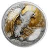 High Power Sobriety Eagle Coin Symbol of Freedom, Power & Vision Artistic Collectible with Sunburst Design, Inspirational Wildlife Masterpiece for Collectors (Silver Color) view 1