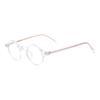 HELES Blue Light Blocking Reading Glasses, Vintage Small Round TR90 Full-Rim Frame Readers, Anti Glare Computer Glasses for Men and Women-#2 Clear||+0.75 Strength view 1