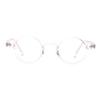 HELES Blue Light Blocking Reading Glasses, Vintage Small Round TR90 Full-Rim Frame Readers, Anti Glare Computer Glasses for Men and Women-#2 Clear||+0.75 Strength view 3
